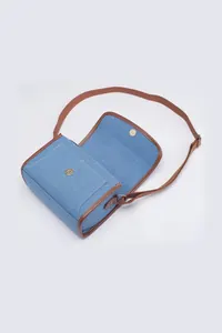 Açık Mavi Denim Omuz Çantası