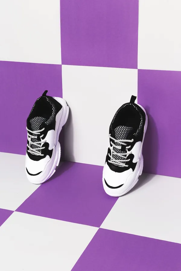Beyaz Kalın Tabanlı Sneaker