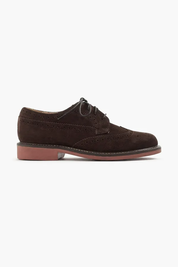 Kahverengi Süet Brogue Ayakkabı