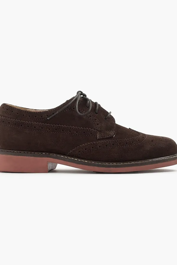Kahverengi Süet Brogue Ayakkabı
