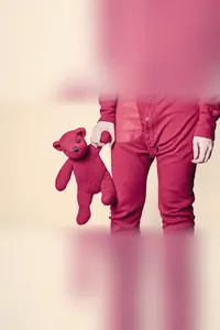 Kırmızı Düğmeli Tulum Pijama
