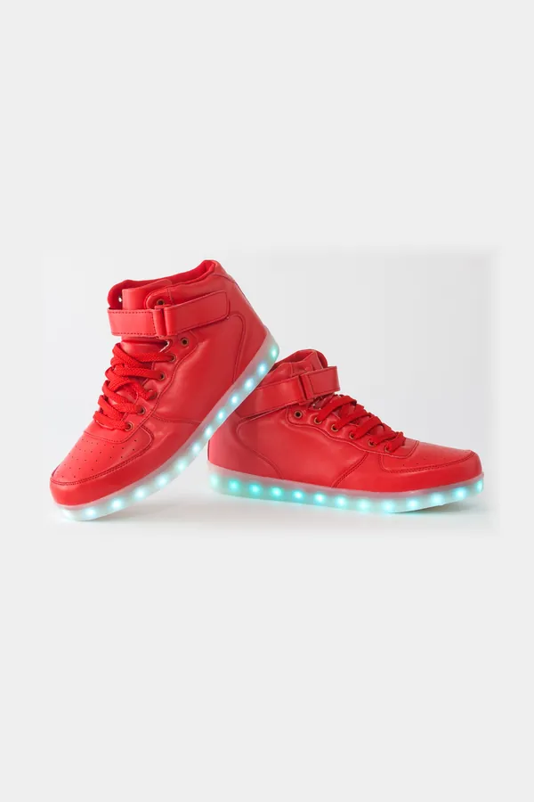 Kırmızı Işıklı Çocuk Sneaker
