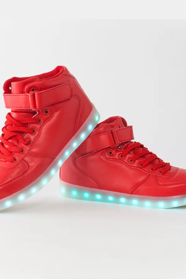 Kırmızı Işıklı Çocuk Sneaker