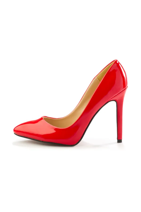 Kırmızı Rugan Stiletto