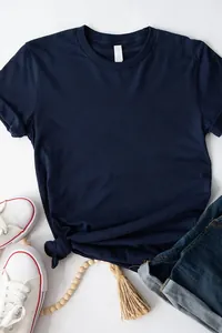 Lacivert Düğümlü Basic Tişört