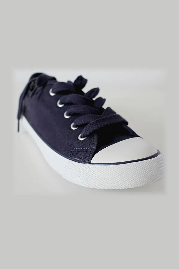 Lacivert Kanvas Sneaker
