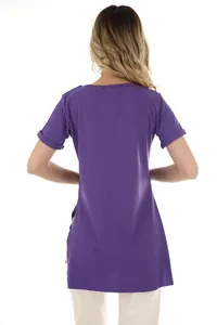 Mor Fitilli Tunik Tişört