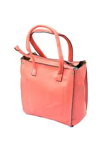 Pembe Deri Tote Çanta